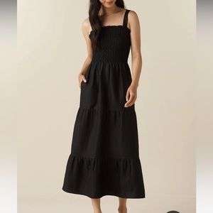 Vetta The Smocked Tiered Dress Size M